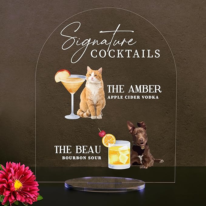 Pet Signature Drink Wedding Signs - Image 2
