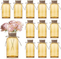 Gold Vases for Centerpieces Set of 12, Mason Jars Boho Cylinder Bud Vases in by Unknown