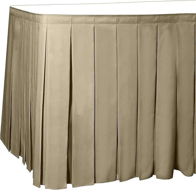 Ultimate Textile Pleat Polyester Fabric Table Skirt by UltimateTextile