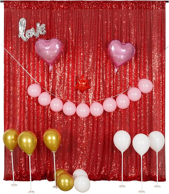 Poise3EHome 20FT x 10FT Sequin Photography Backdrop Curtain - Image 2