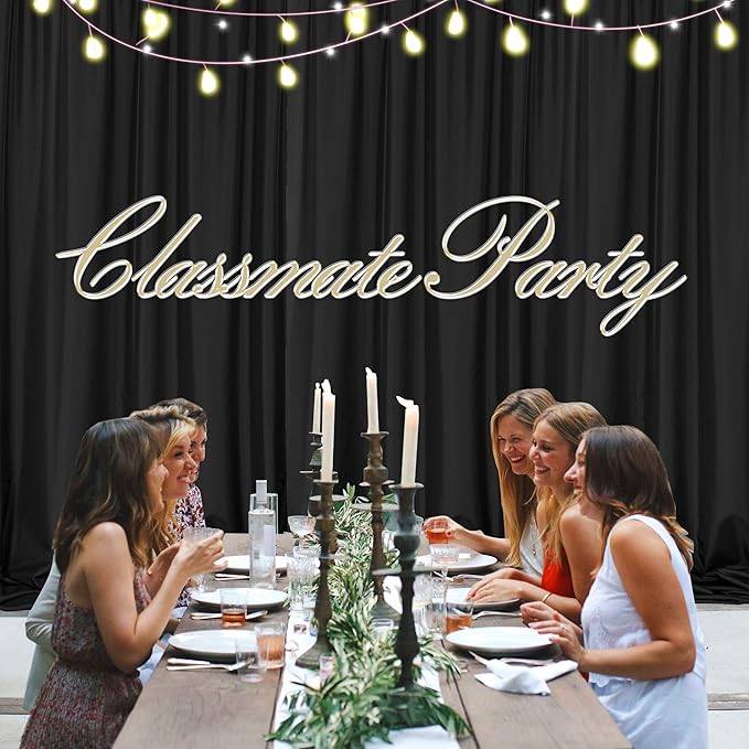 MEETSKY 10ft x 7ft Black Backdrop Curtain - Image 4