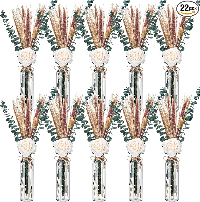 10 Set Dried Pampas Grass Centerpiece by Qinyoung
