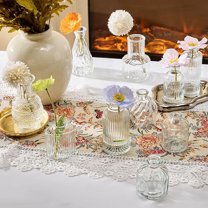 Glass Bud Vase Set of 33 Pcs Small Minimalist Vases - Image 3