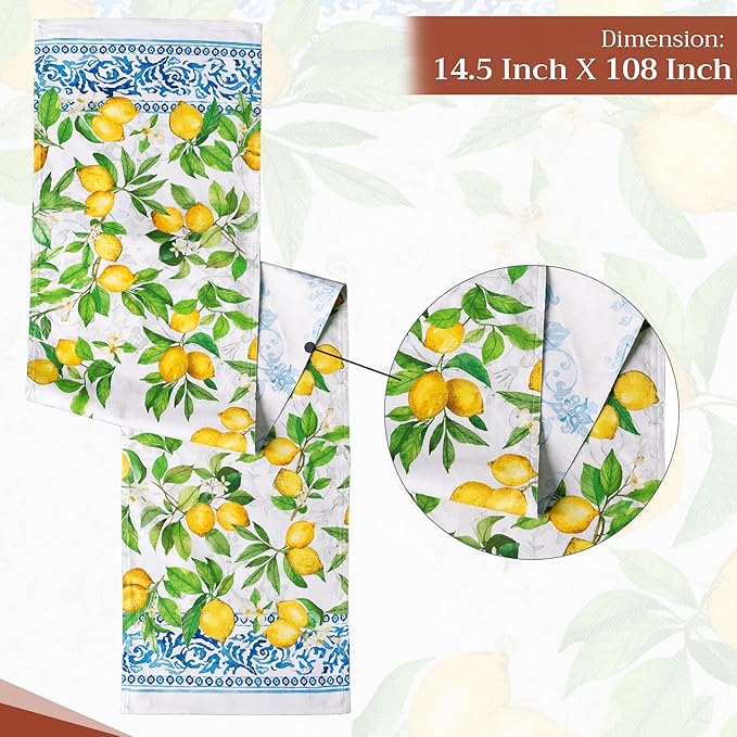 Maison d' Hermine Table Runner 100% Cotton Double Layer Table Runners 108 - Image 4