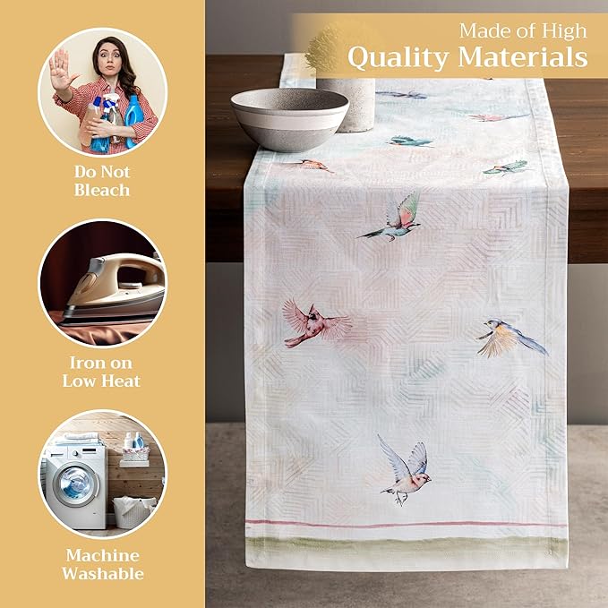 Maison d' Hermine Table Runner 100% Cotton Single Layer Table Runners 108 - Image 3