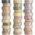 TaoBary 33 Rolls Holiday Plaid Washi Tape, 15 mm Seasonal Washi Tape Set by TaoBary