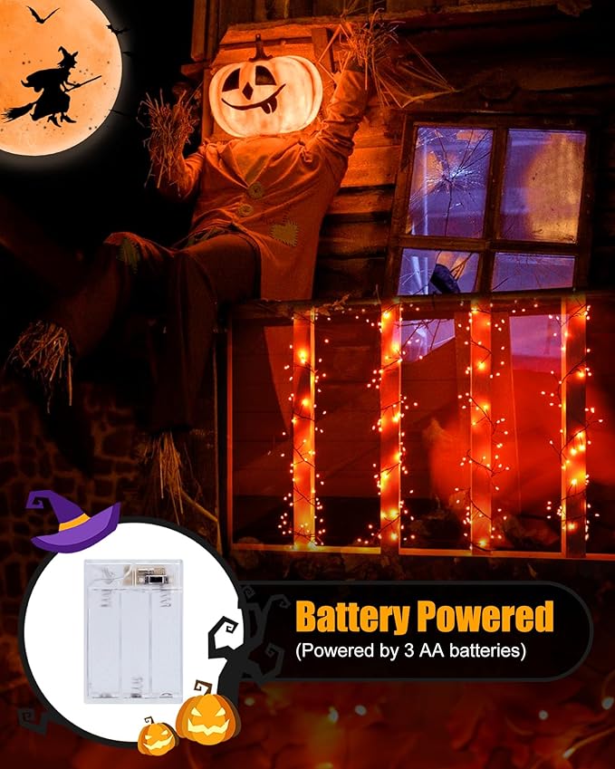 Minetom Fairy Lights Battery Operated, String Lights Waterproof Silver Wire 5 - Image 7
