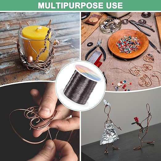 0.3mm Jewelry Wire, 28 Gauge 328FT Craft Wire Copper Beading Wire - Image 7