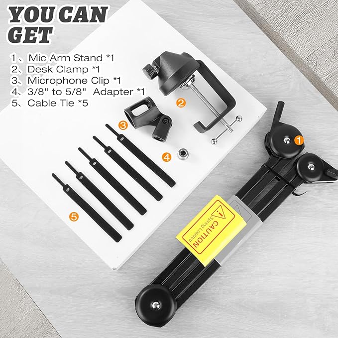 Mic Boom Arm – Heavy-Duty Microphone Stand - Image 8