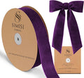 Purple Velvet Ribbon 1.5'' 25 Yards by SIMISIRIBBON