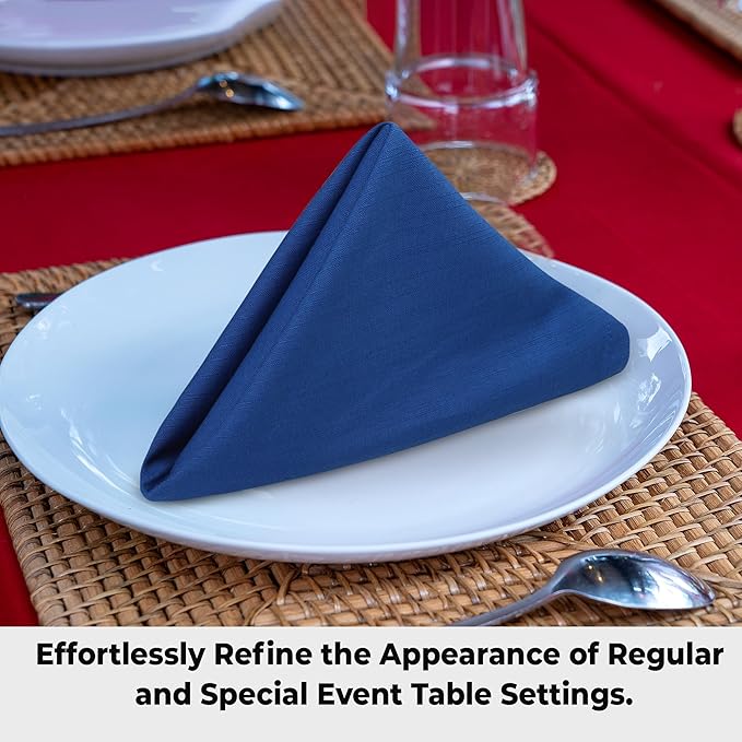 Urban Villa Cloth Napkins 100% Cotton Slub Absorbent Dinner Napkins Oversized - Image 5