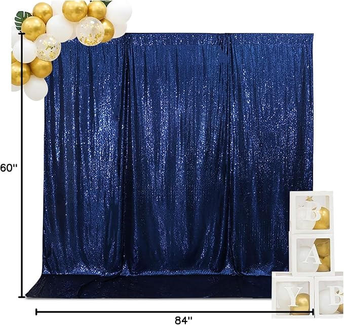 SquarePie Sequin Backdrop Curtain Less See Through Background - Image 10