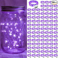 100 Pack Purple Fairy Lights 7Ft 20 LED Twinkle String Lights 3 Modes Battery by chzk
