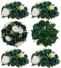 BLOSMON Green Flowers Rose Centerpieces: 6 Pcs Artificial Flower Balls by Blosmon