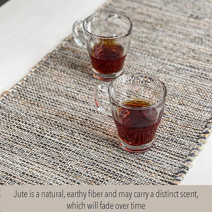 Chardin home Natural Jute Table Runner 13x90 Inch – Vintage Boho Rustic Table - Image 2