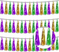 3P Metallic Fringe Tassel Banner Garland Foil Tinsel Streamer Wall Hanging by Xuuf