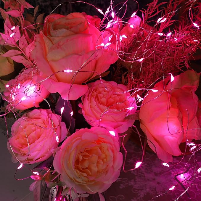 WATERGLIDE 12 Pack Fairy Lights Battery Operated, 7 ft 20 LED Mini String Lights - Image 6