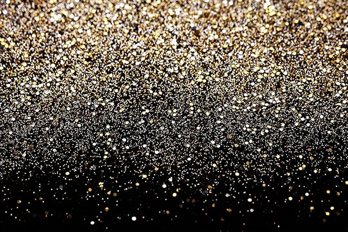 SJOLOON Black and Gold Backdrop Gold Spots Backdrop Vinyl Photography Backdrop by SJOLOON