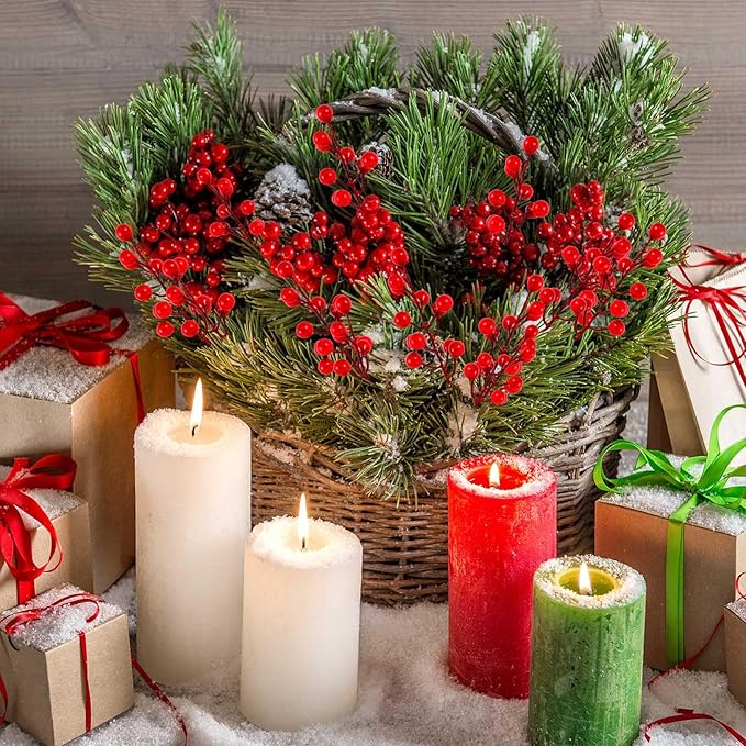 40 Pcs Artificial Berry Stems Branches - Image 4
