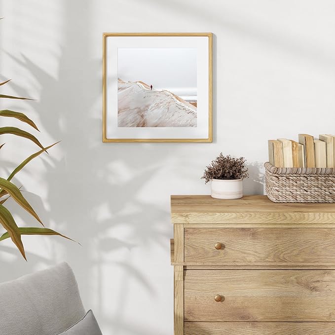 16x16 Picture Frame USA-Sourced Natural White Oak Wood Solid Original Wood - Image 3