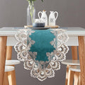 Vintage Lace Dining Table Runner, Small Macrame Coffee Table Runners 48 inches by Fhberni