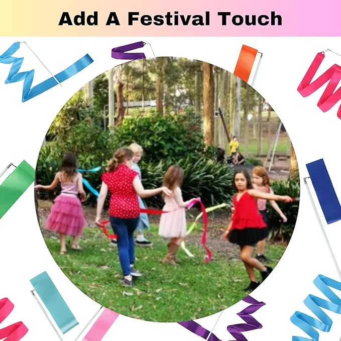 Ribbon Dancing Wands 20pcs Pack, Party Favor - Image 7