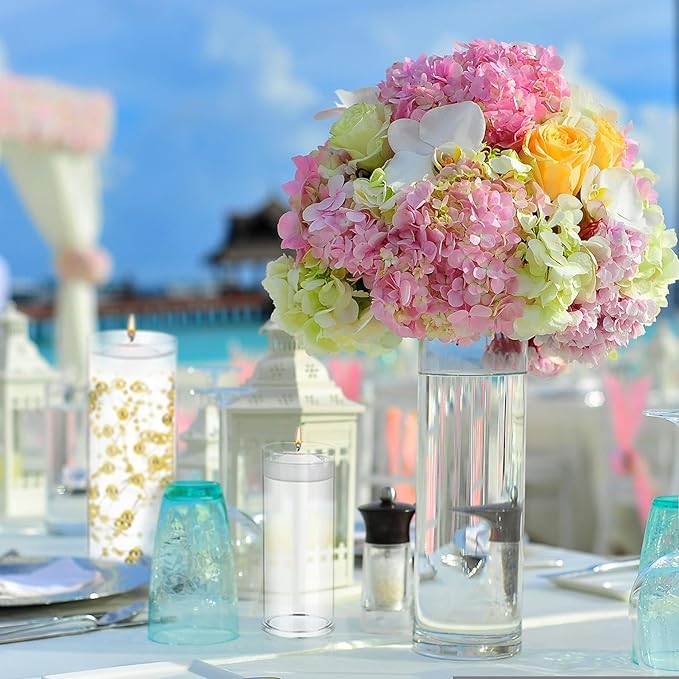 Set of 4 Pcs Glass Cylinder Vases - Image 3