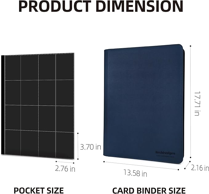 16 Pockets Premium Card Binder 1024 Cards Trading Card Binders Side Load Card - Image 2