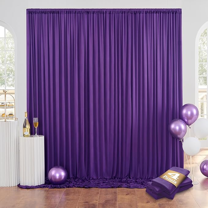 20ftx10ft Purple Backdrop Curtains by CO-AVE