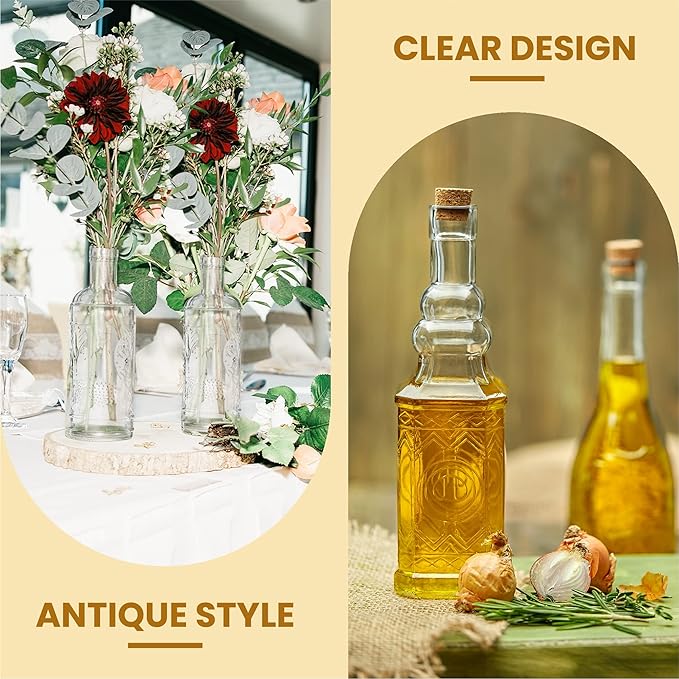 Assorted Clear Glass Bottles - Image 5