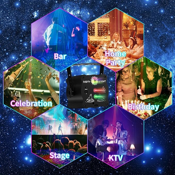 POCOCO DJ Disco Stage Party Lights - Image 4