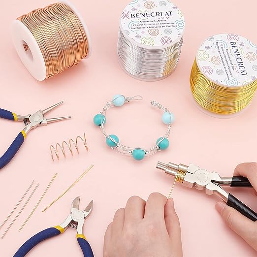 BENECREAT 12 17 18 Gauge Aluminum Wire Anodized Jewelry Craft Making Beading - Image 5