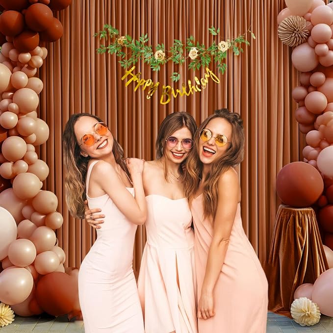 10 x 7 Feet Bronze Backdrop Curtain - Image 4