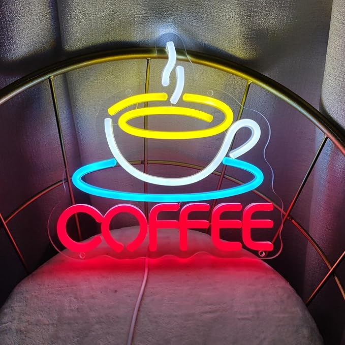 Coffee Neon Sign Coffee LED Sign Coffee Bar Neon Sign But First Coffee Neon Sign - Image 9