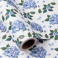 WRAPAHOLIC 30 Inch Jumbo Kraft Hydrangea Floral Wrapping Paper Roll by WRAPAHOLIC