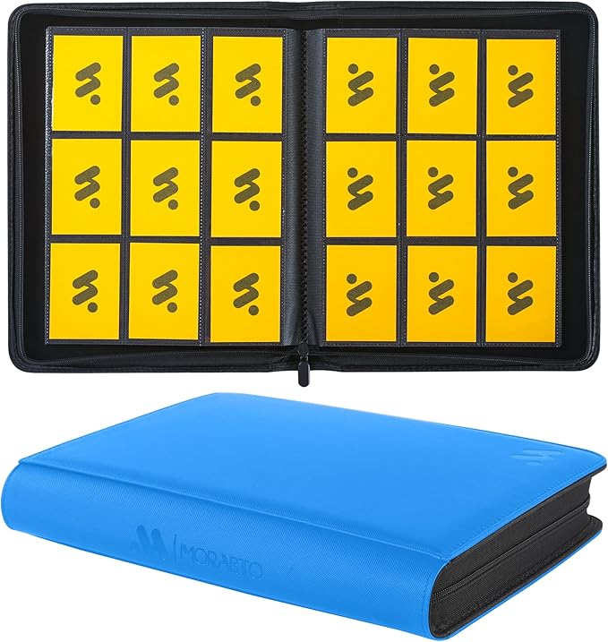 Card Binder 9 Pocket, Trading Card Binder Holds up to 360 Cards by MORABTO