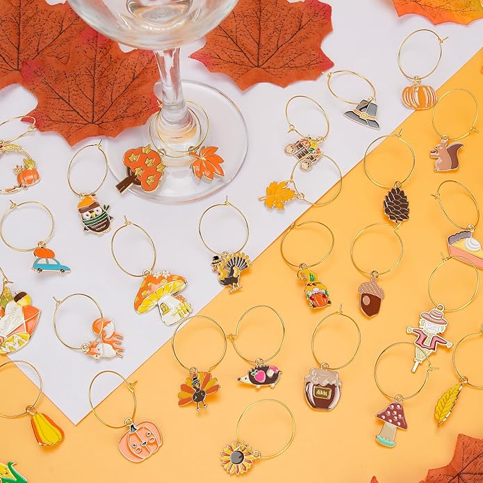 30PCS Wine Glass Charms Identification Markers - Image 4