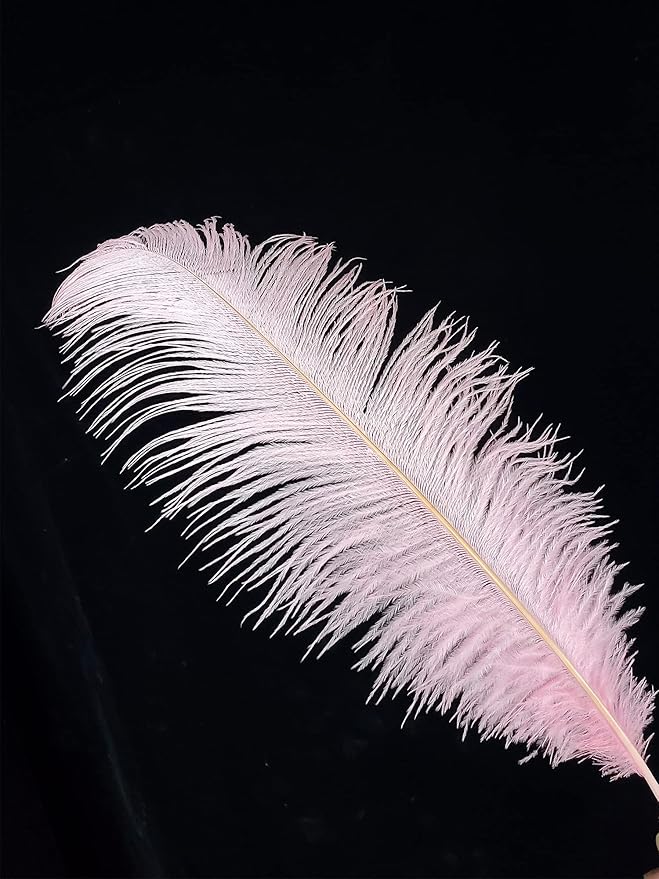 Happy Feather 16-18 inch Pink Ostrich Feathers Craft - Image 3