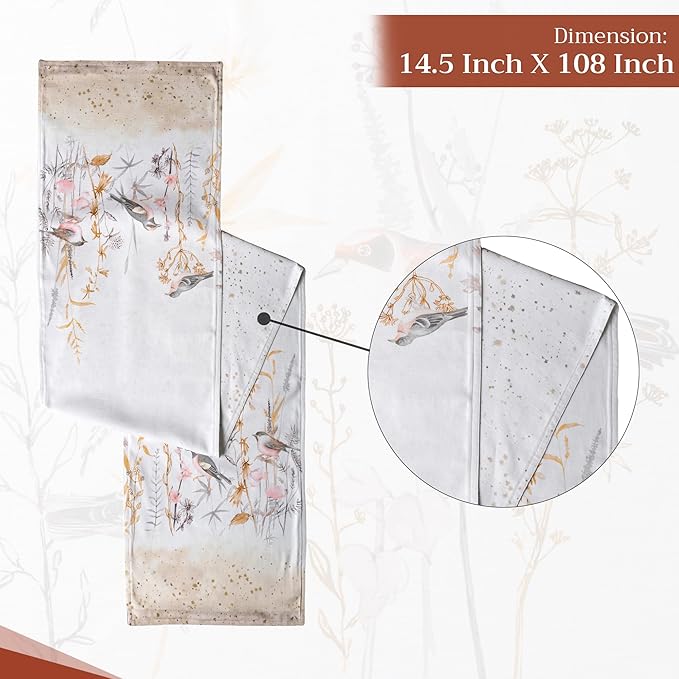 Maison d' Hermine Table Runner 100% Cotton Double Layer Table Runners 108 - Image 4