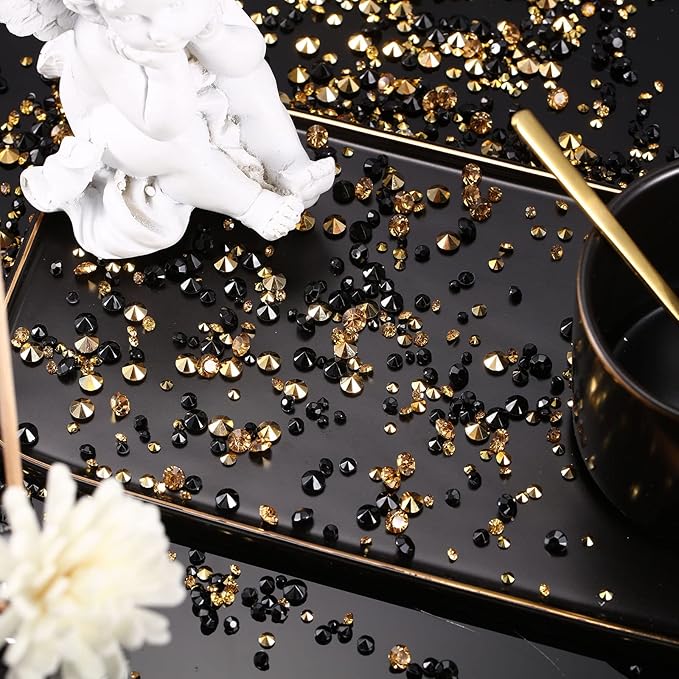 10000 Clear Wedding Table Scatter Confetti Crystals Acrylic Diamonds Rhinestones - Image 4