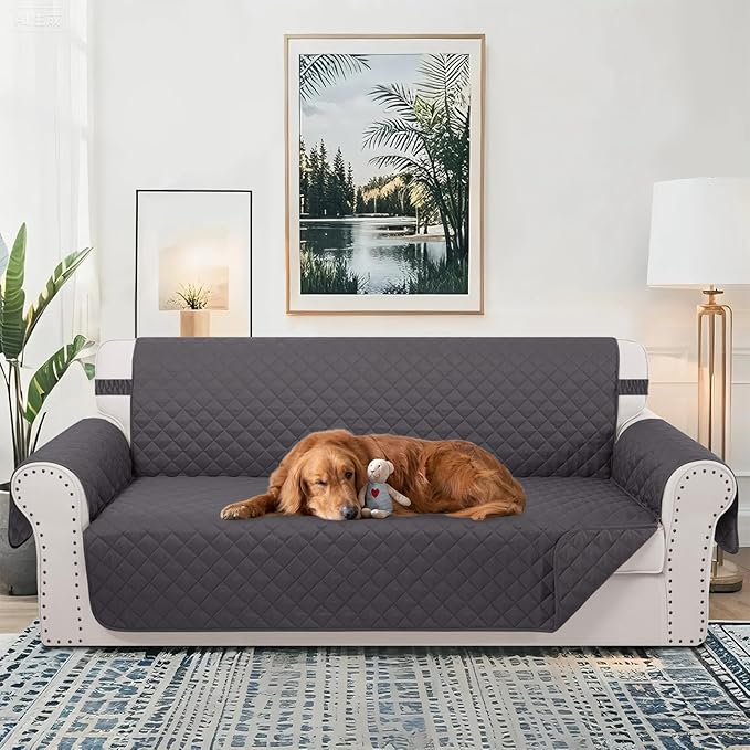 Reversible 4 Seater Sofa Cover 91 Inch Large Couch Cover Furniture Protector - Image 2
