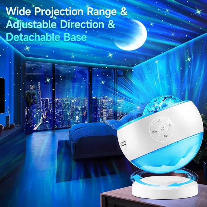 One Fire Northern Lights Projector, 16Color Galaxy Projector - Image 9
