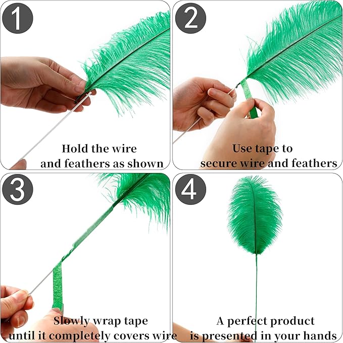 Holmgren Natural Green Ostrich Feather - Image 4