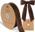 Brown Velvet Ribbon 1.5'' 25 Yards by SIMISIRIBBON