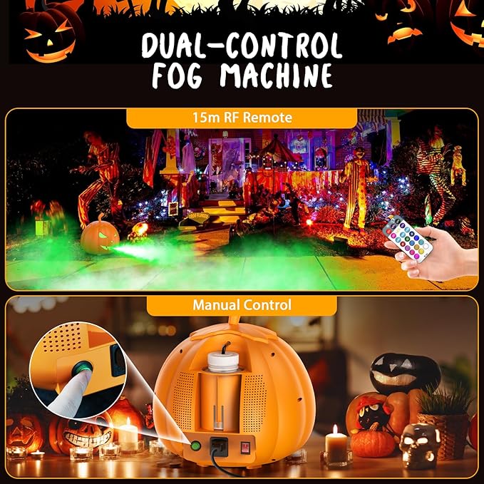 Fog Machine with LED RGB Lights, 800W Halloween Fog Machine with Remote Control - Image 4