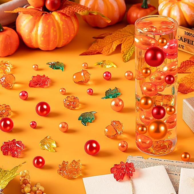 120Pcs Fall Vase Filler, Thanksgiving Faux Pearls - Image 4
