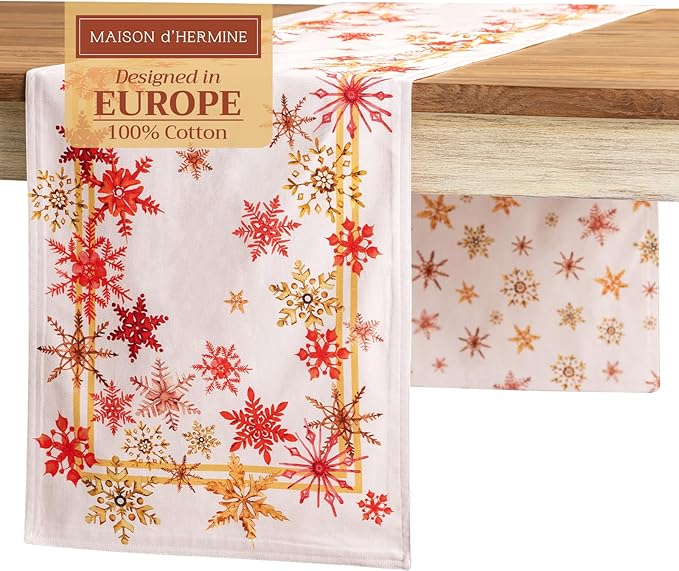 Maison d' Hermine Table Runner 100% Cotton Double Layer Table Runners 72 inches by MaisondHermine