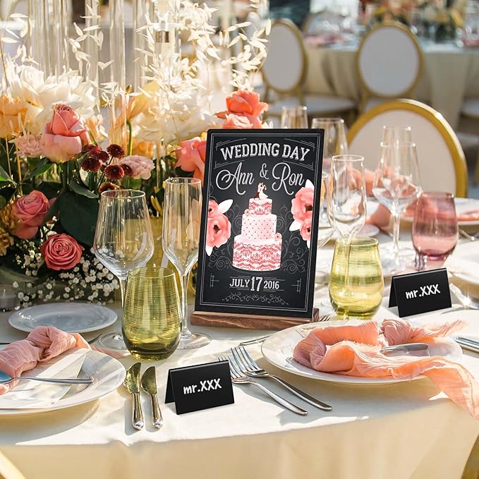 29 Pcs Chalkboard Sign Set, 7.9" x 5.1" Desktop Board Sign - Image 5