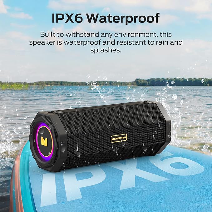 Monster Speaker S200 Wireless Portable Bluetooth Speaker, 24H Playtime - Image 4