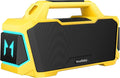 MusiBaby M1 Portable Bluetooth Speaker Yellow, Loud Stereo Sound Subwoofer Deep by onthegomusicbaby